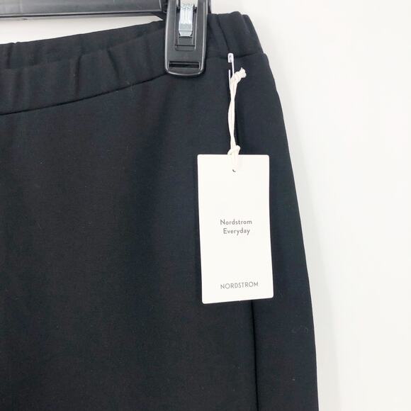Nordstrom Everyday Womens Pants Medium Black High Rise Skinny Slit Ankle NWT - Picture 6 of 11